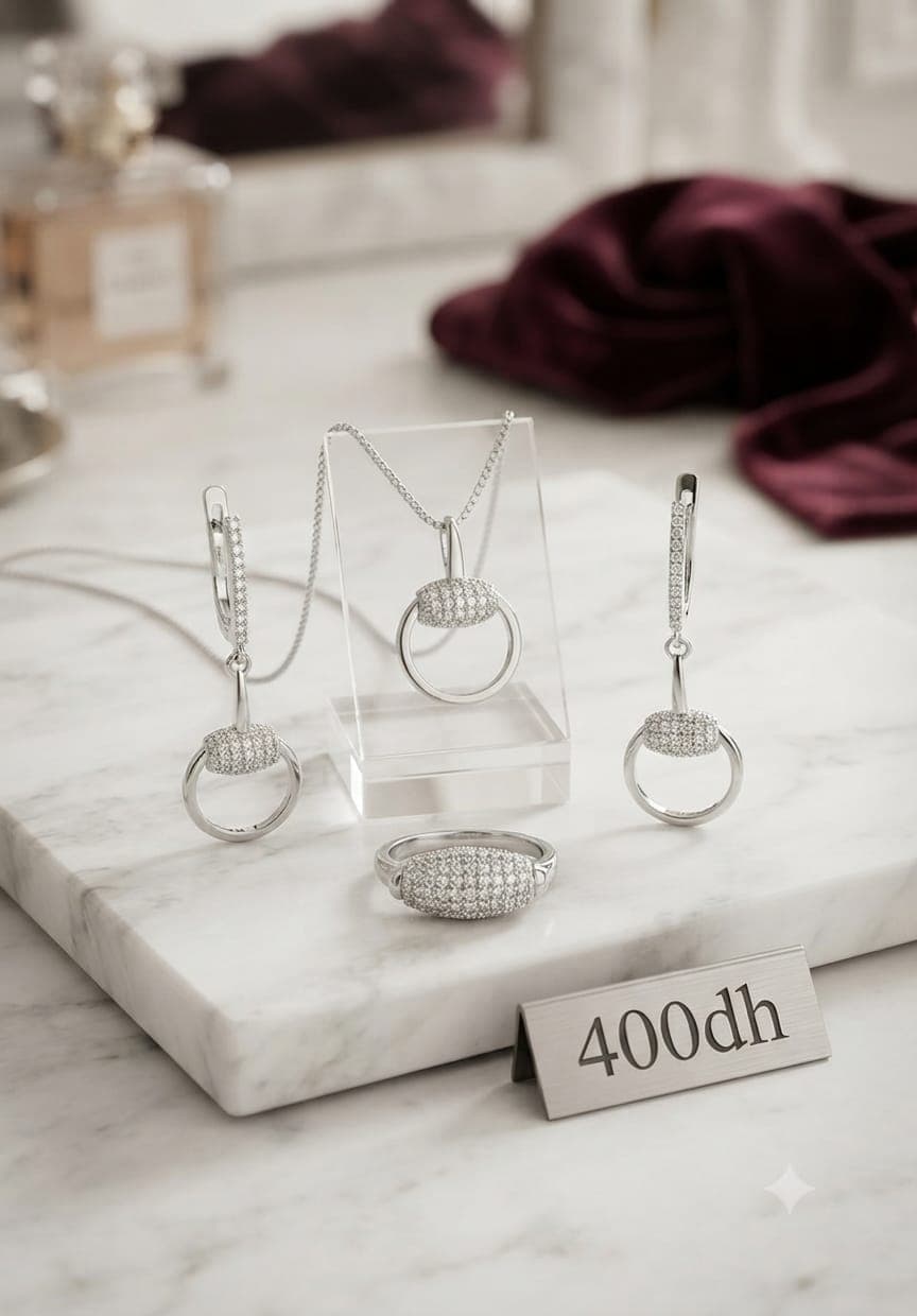 Bijoux en argent avec zircone